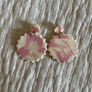 Handmade clay earrings